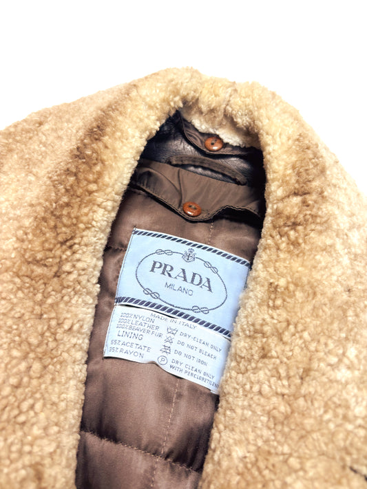 Prada Shearling-Collar Jacket