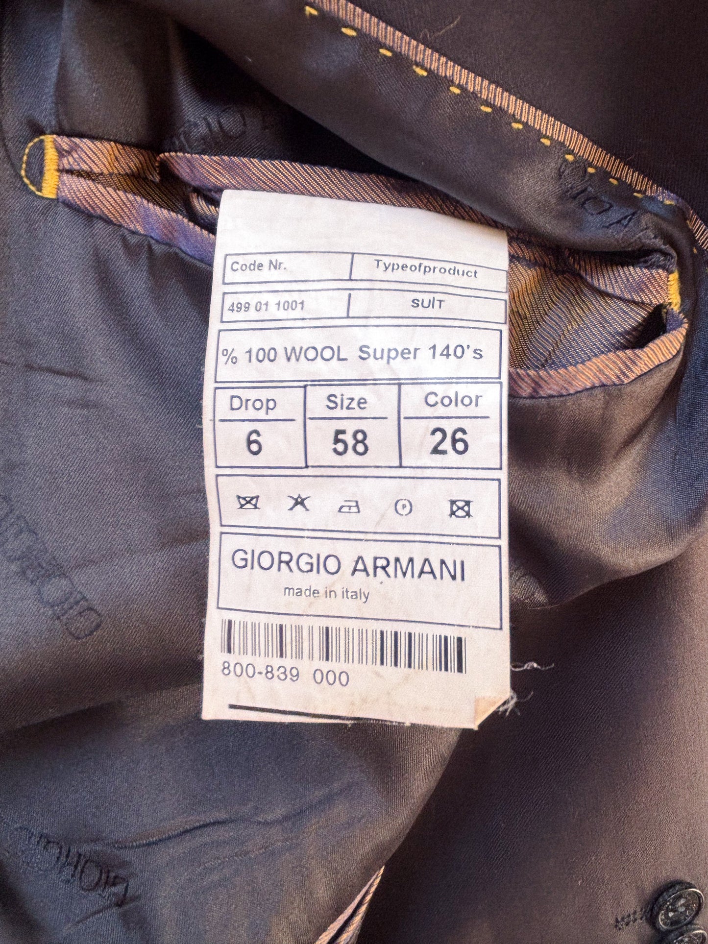 Giorgio Armani – Black Wool Blazer