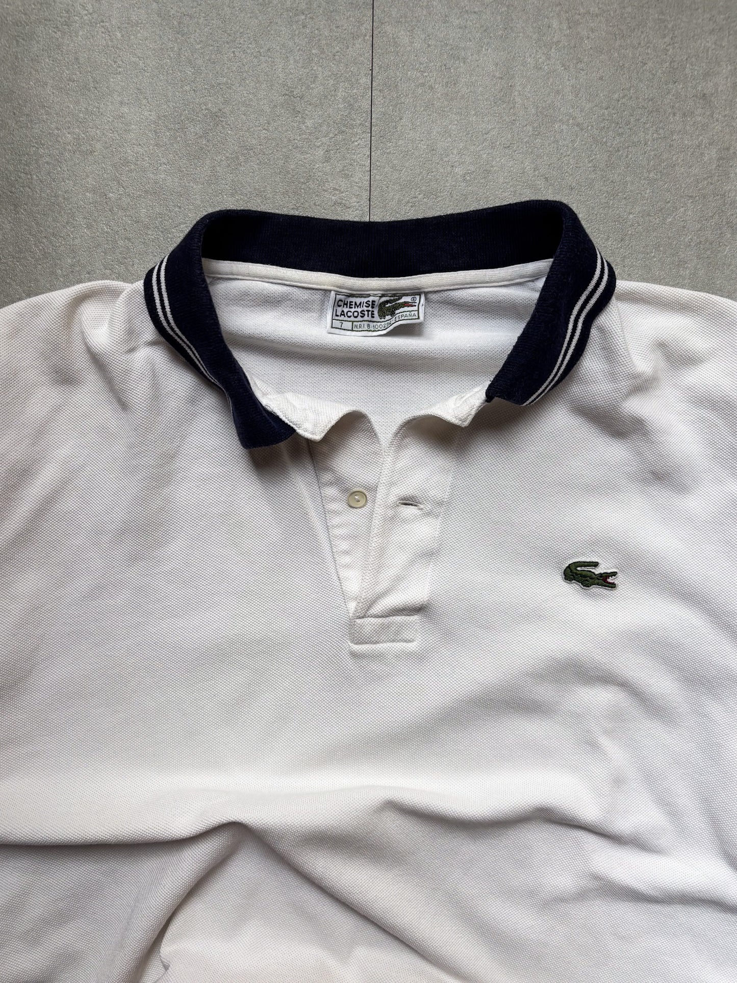 Lacoste – White Cotton Polo Shirt