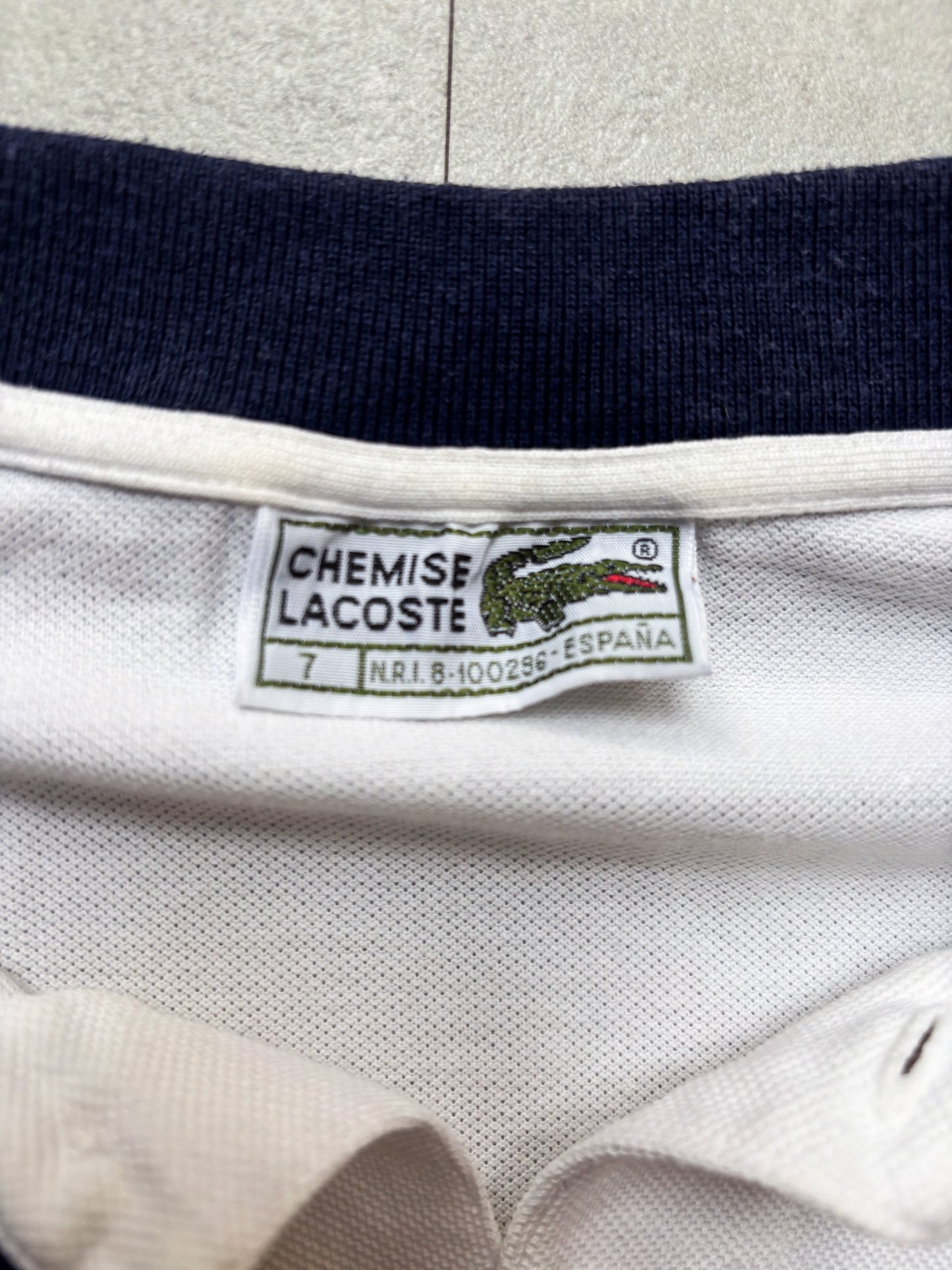 Lacoste – White Cotton Polo Shirt