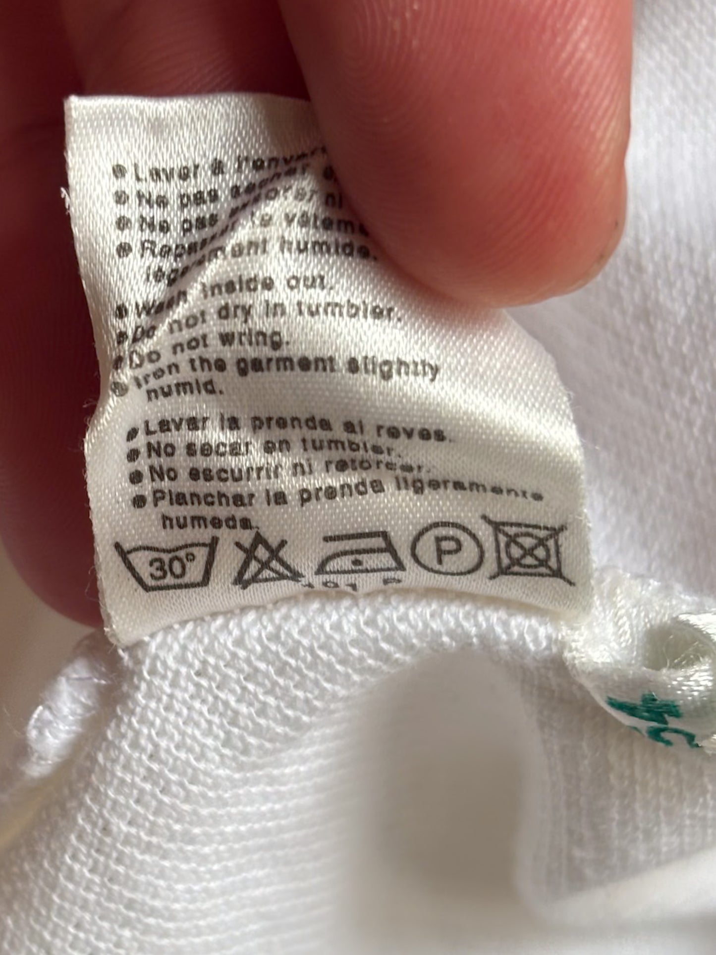 Lacoste – White Cotton Polo Shirt