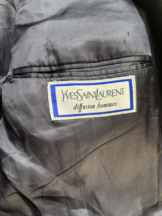 Yves Saint Laurent – Navy Wool Coat