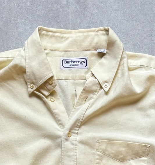 Burberry – Pale Yellow Cotton Shirt