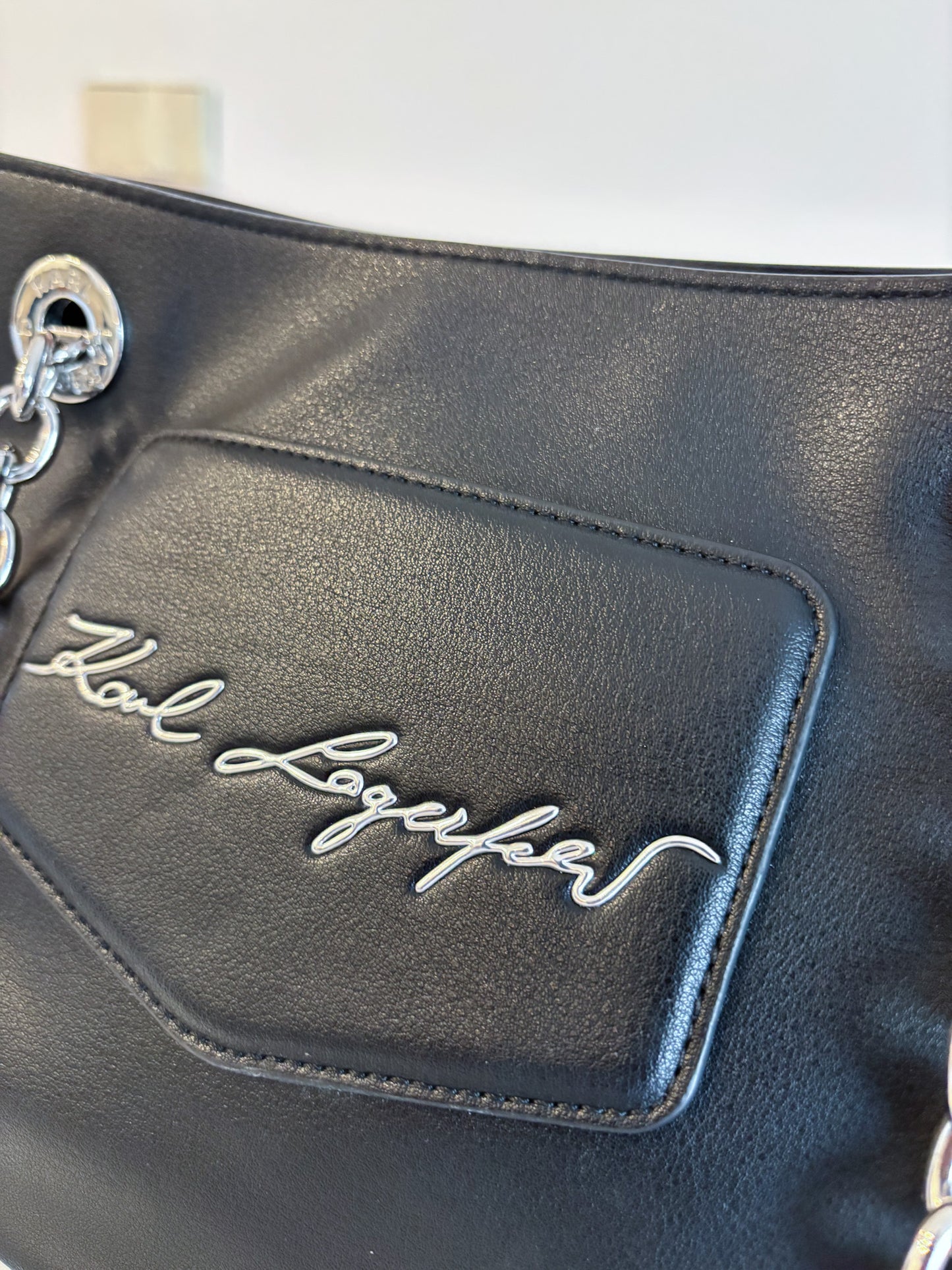 Karl Lagerfeld – Black Polyamide Tote Handbag