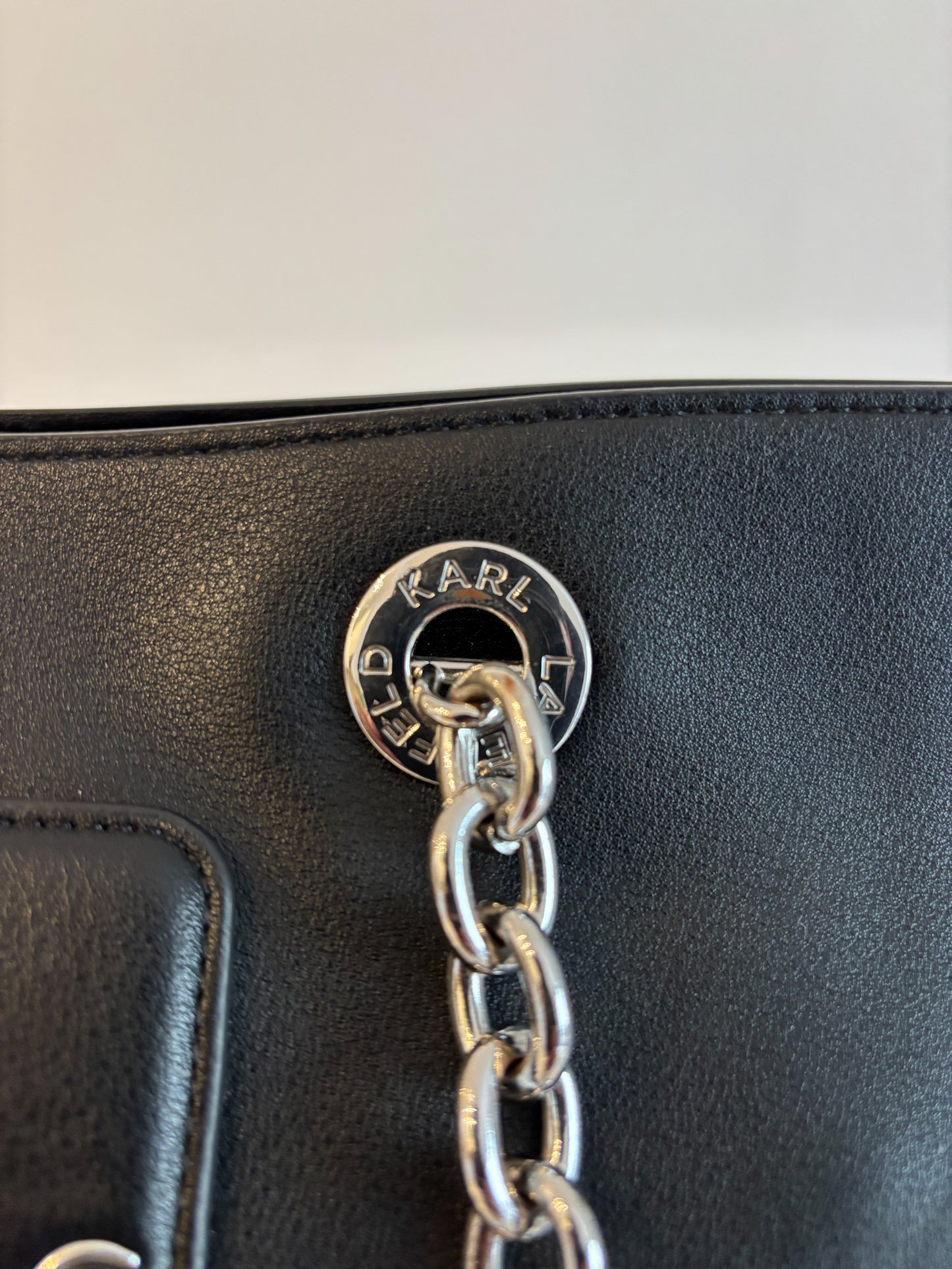 Karl Lagerfeld – Black Polyamide Tote Handbag
