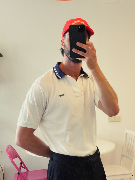 Lacoste – White Cotton Polo Shirt