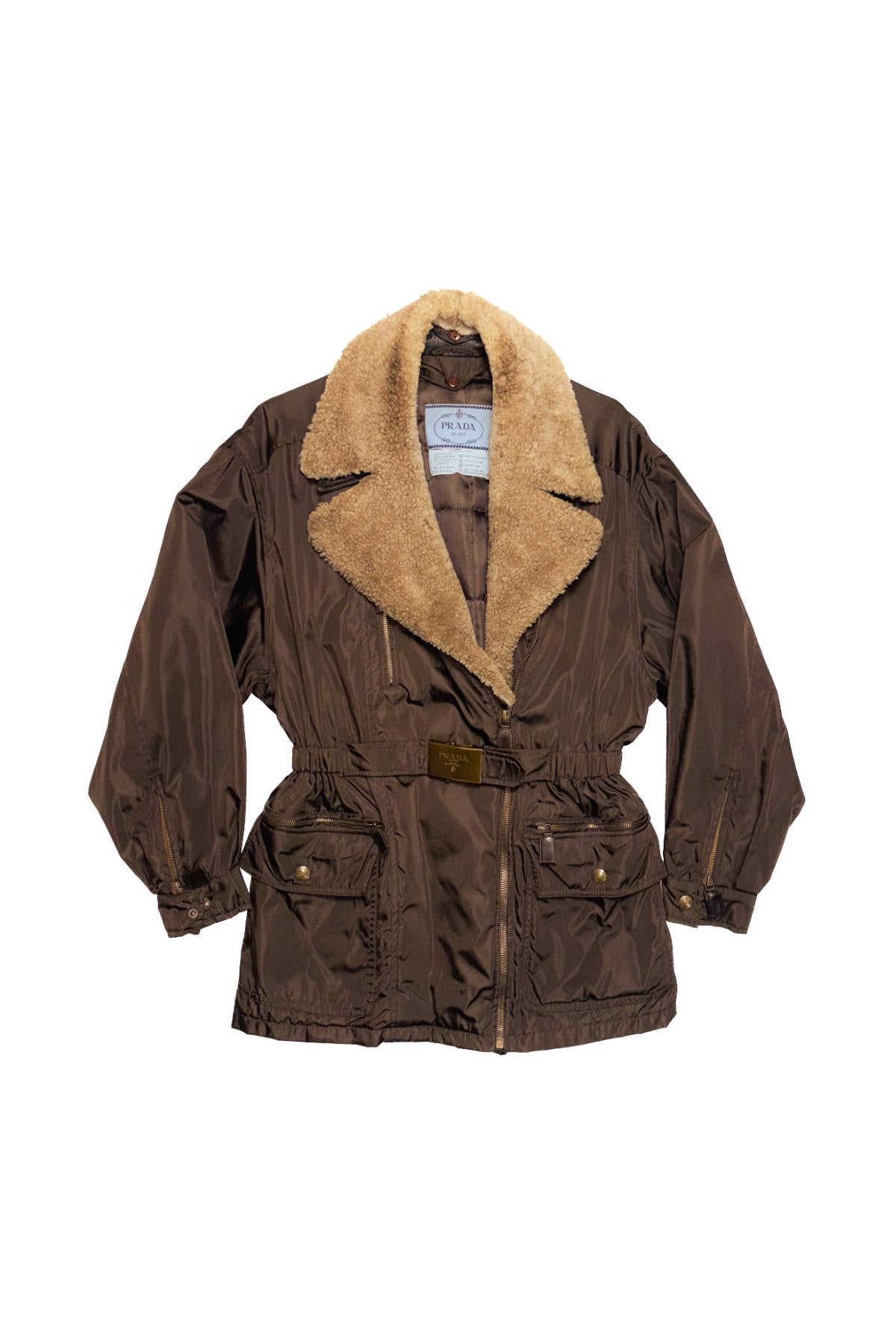 Prada Shearling-Collar Jacket