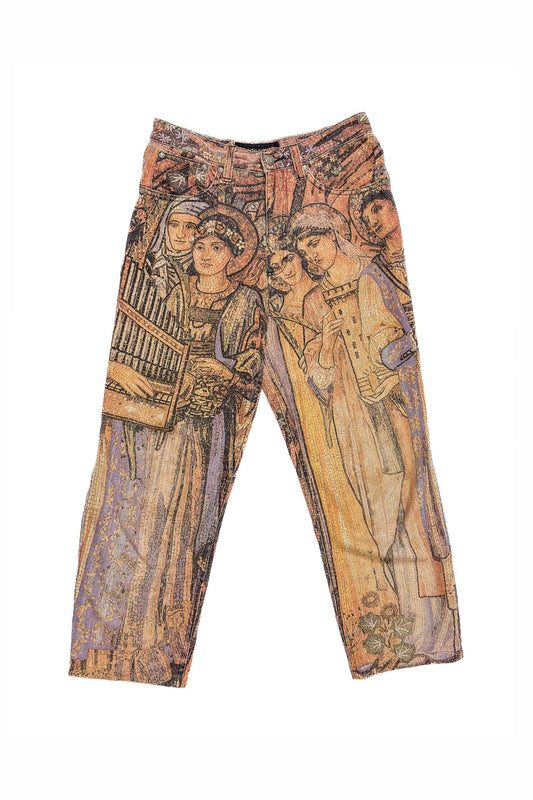 Roberto Cavalli Tapestry Print Trousers