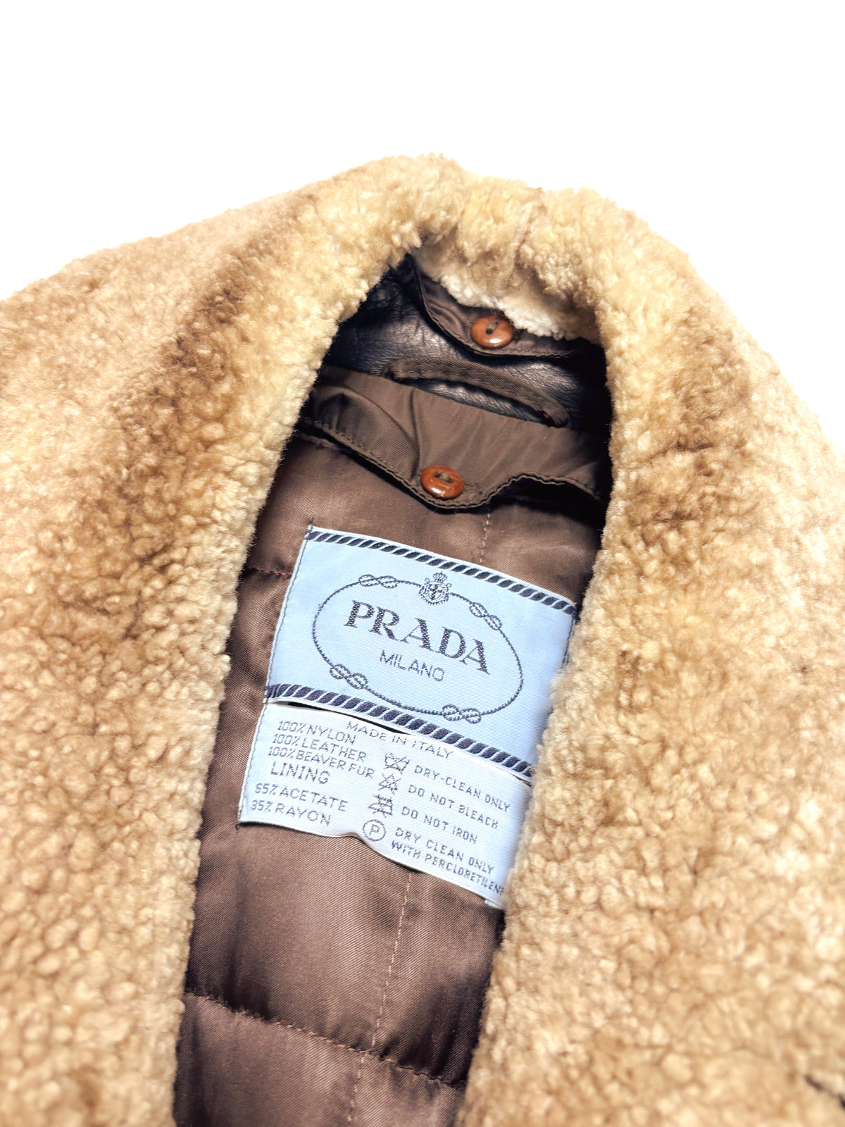 Prada Shearling-Collar Jacket