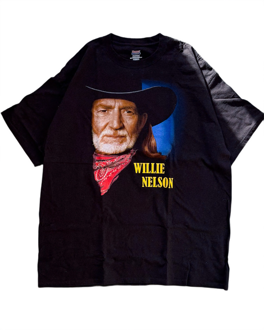 Vintage Willie Nelson T‑shirt – Hanes Beefy Tag – Limited Edition Portrait Print [XXL]