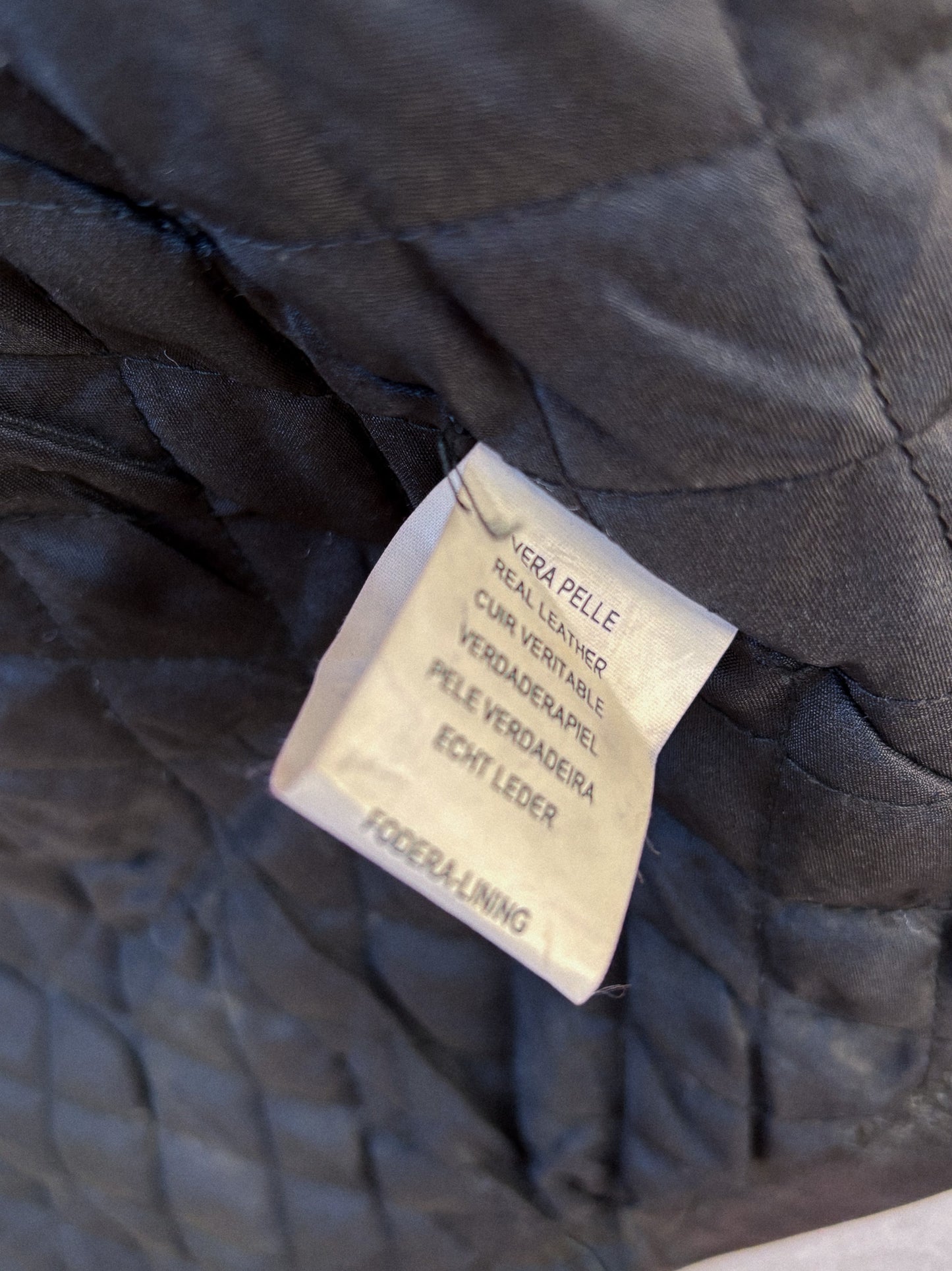 Freeheron vintage leather car coat black size 50 IT 90s single-breasted