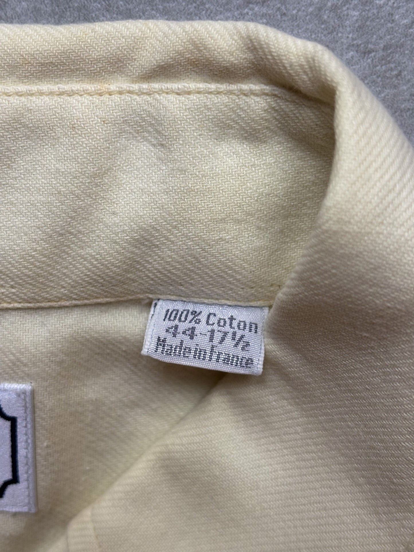 Burberry – Pale Yellow Cotton Shirt