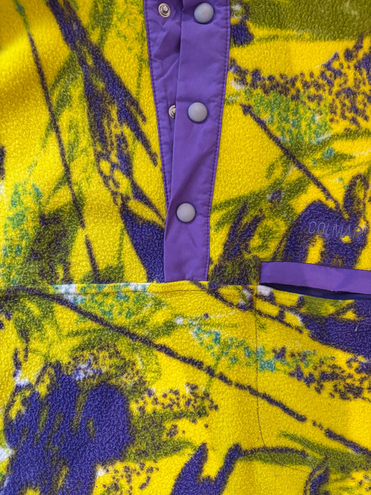 Vintage Colmar Sportswear Fleece Pullover – Yellow / Purple – Size 3 [L / 3]