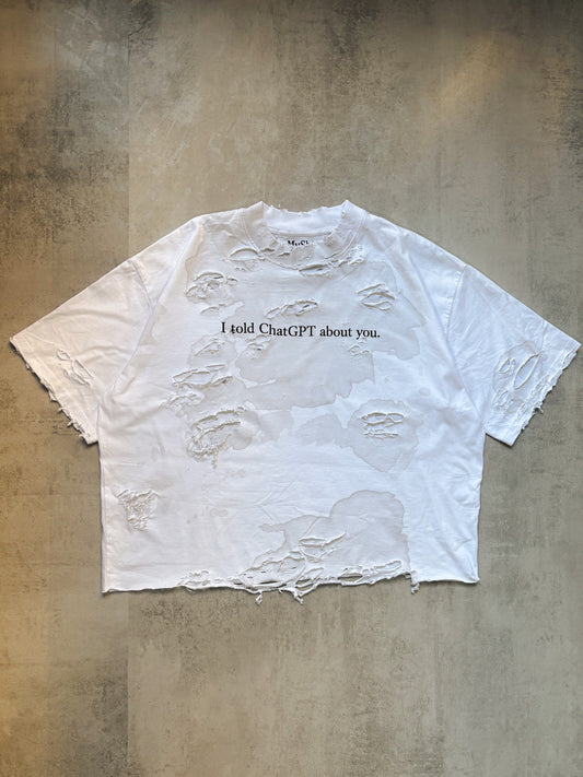 Boxy Fit Distressed T-Shirt – My Sht Studio