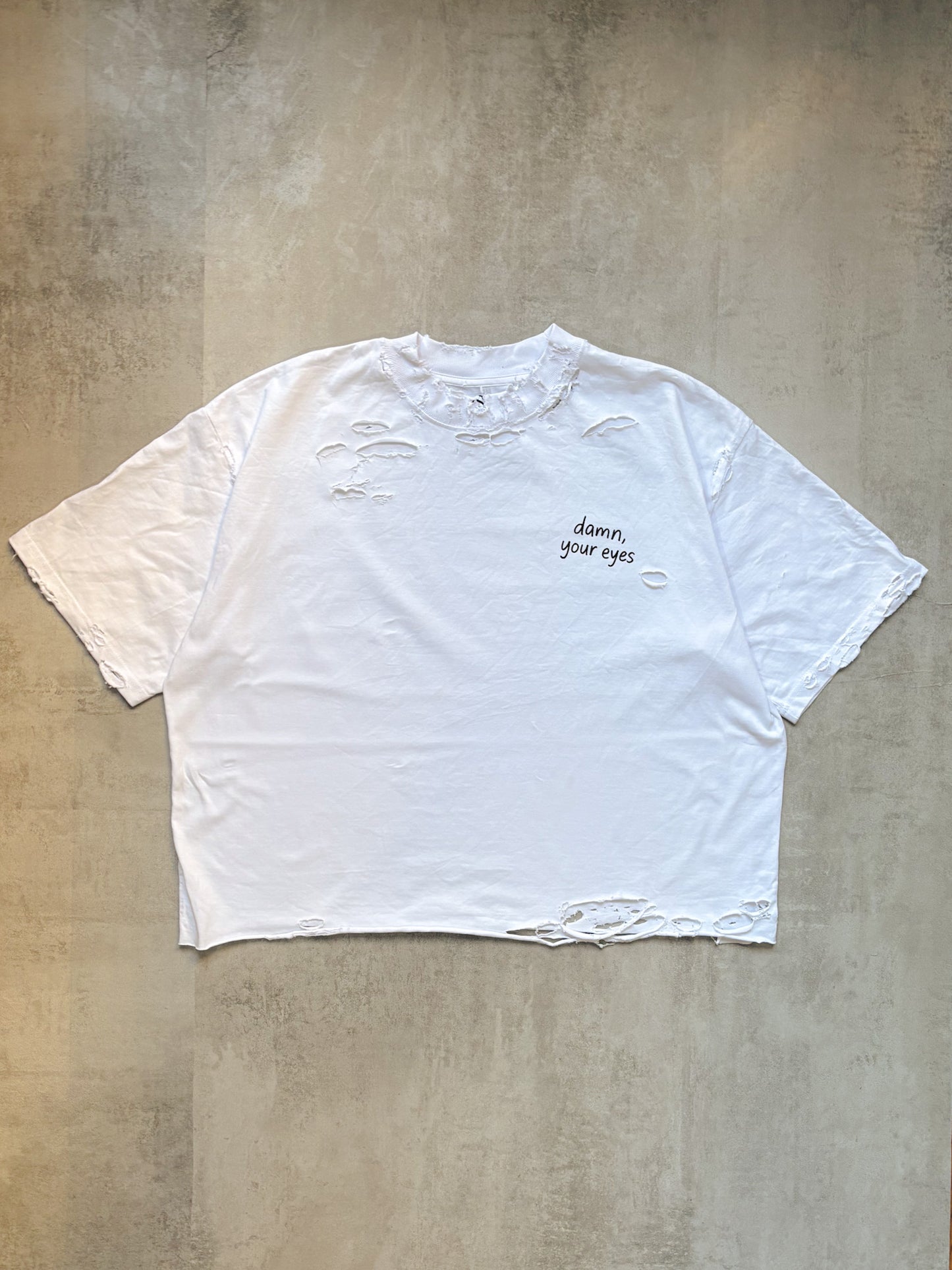 Boxy Fit Distressed T-Shirt – My Sht Studio