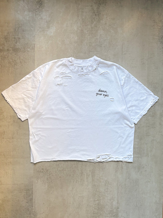 Boxy Fit Distressed T-Shirt – My Sht Studio