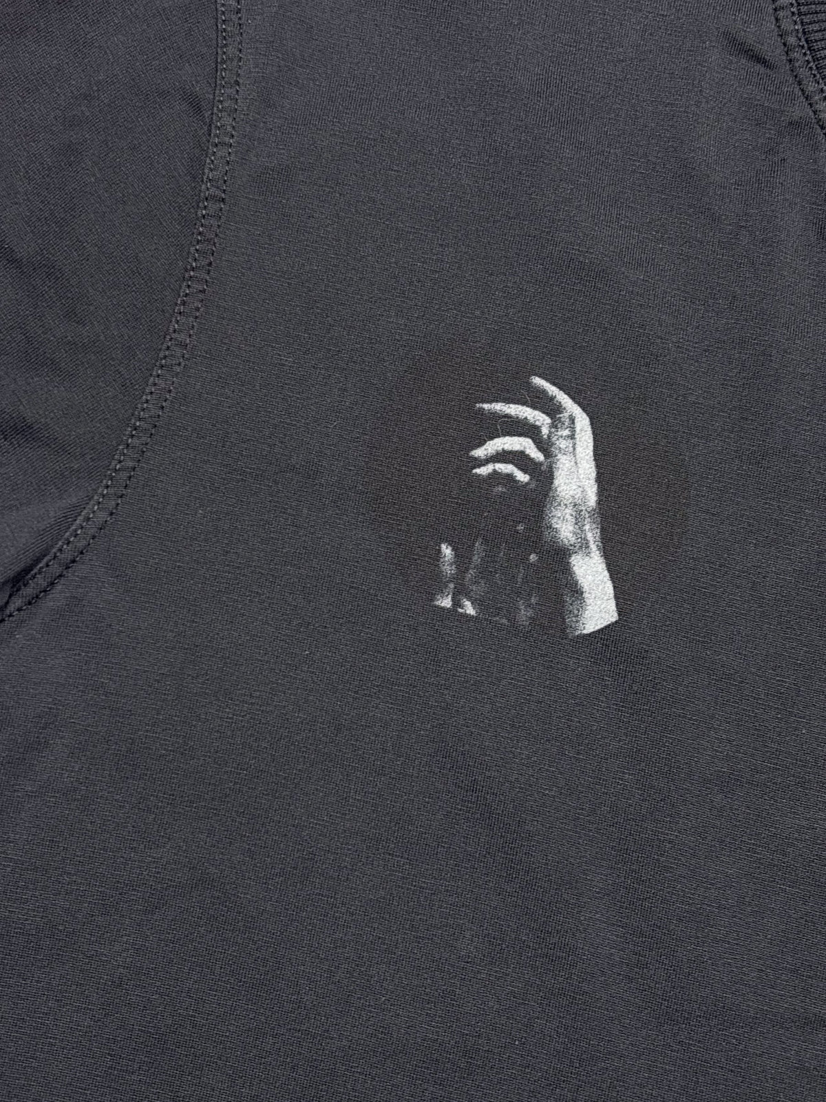 Damir Doma Black Hand Print T-Shirt, view 3