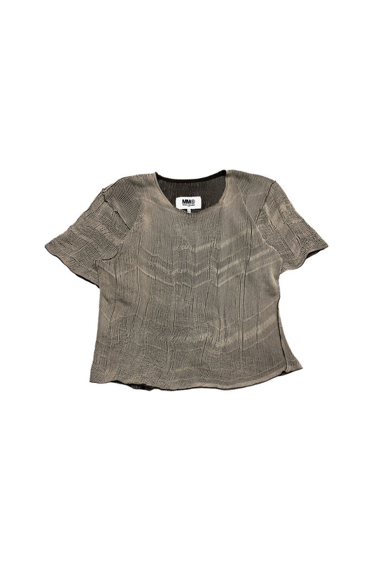 MM6 Maison Margiela Textured Short-Sleeve Top
