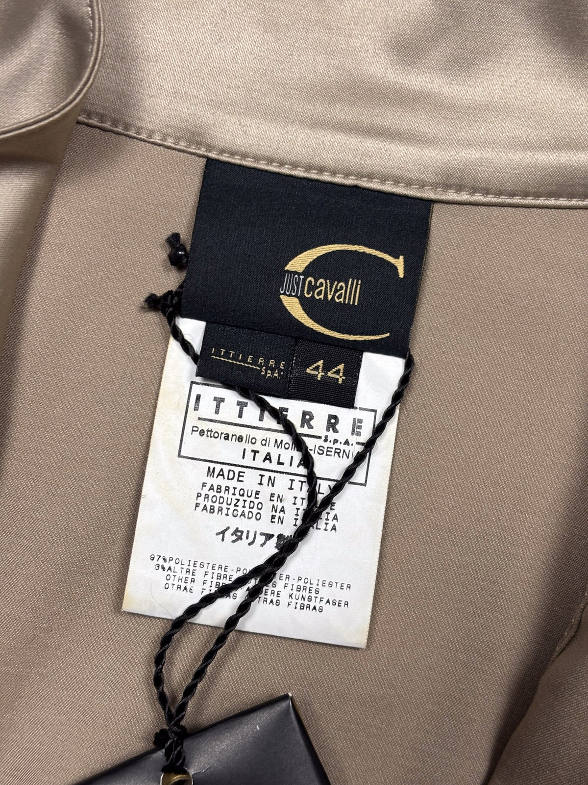 Cavalli Satin Shirt Jacket, view 5