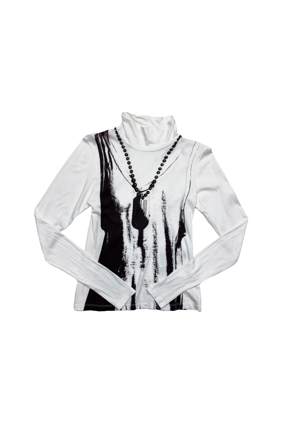MM6 Maison Margiela Necklace Print Long-Sleeve Top