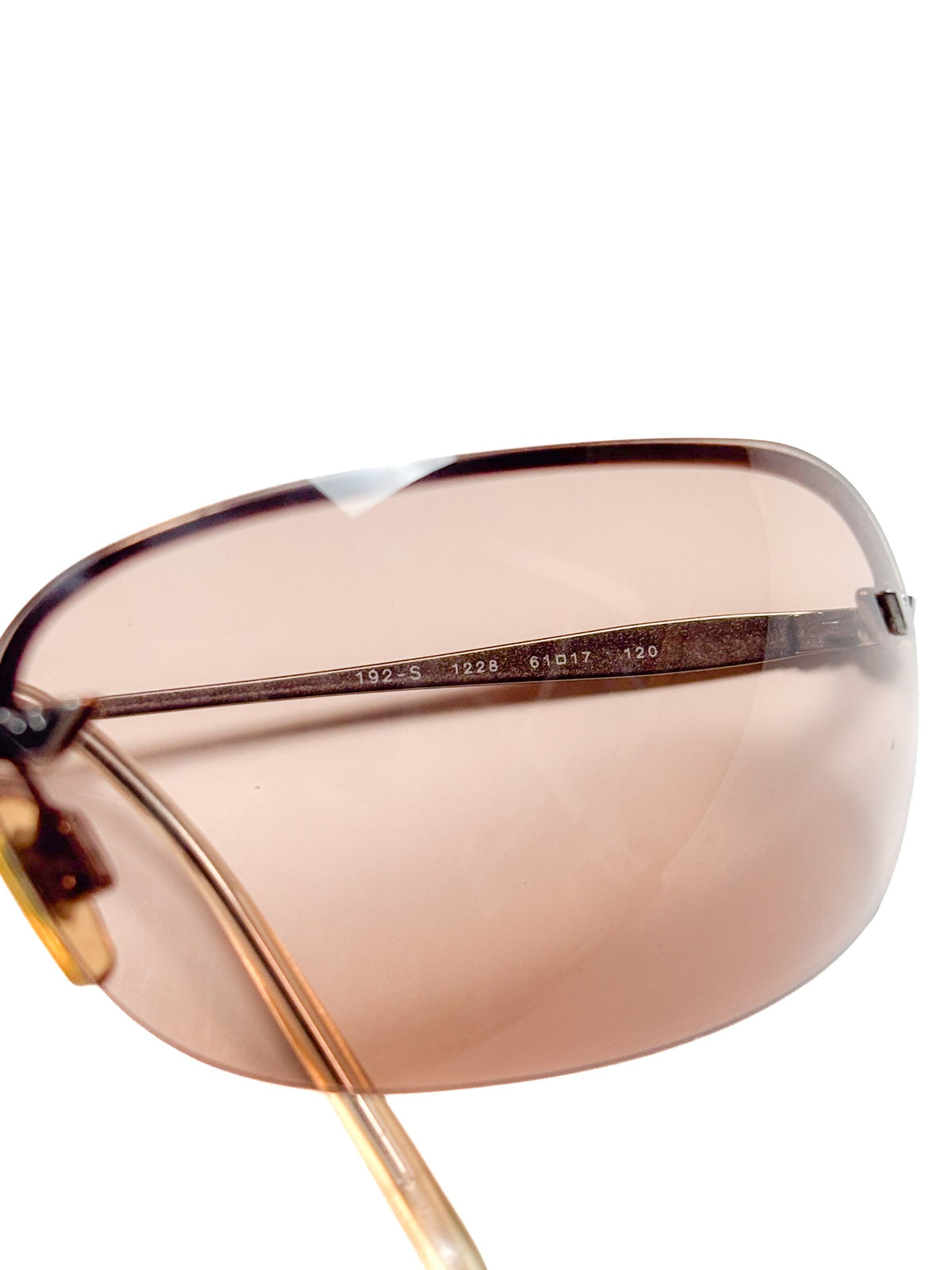 Emporio Armani Rimless Rose Sunglasses, view 4