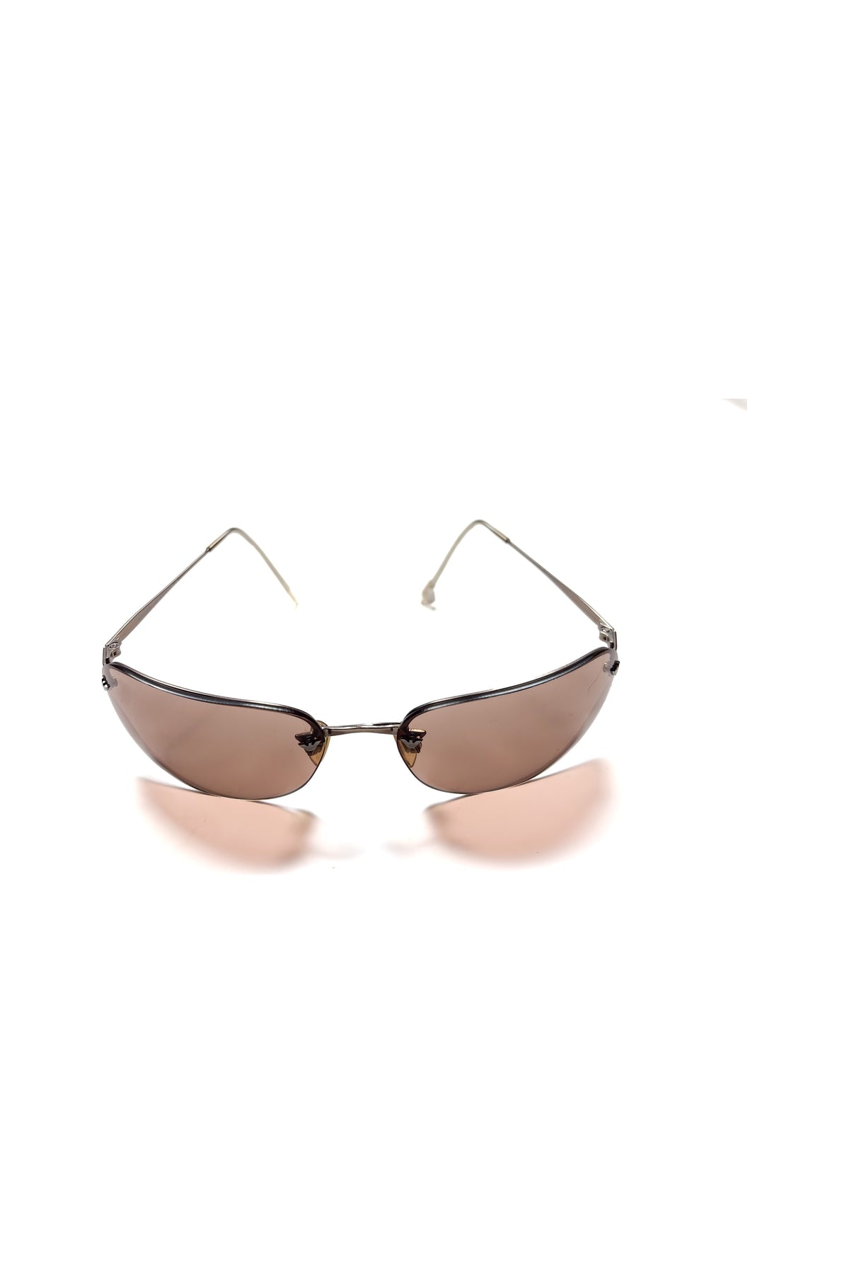 Emporio Armani Rimless Rose Sunglasses