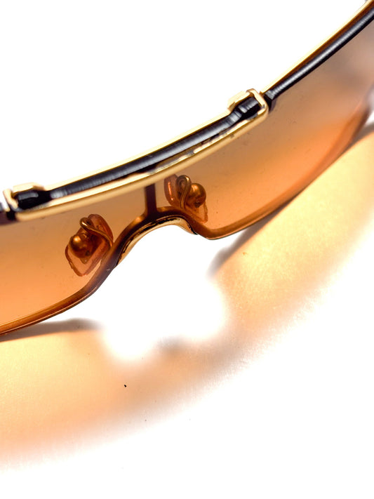 Miu Miu Orange Shield Sunglasses, view 2