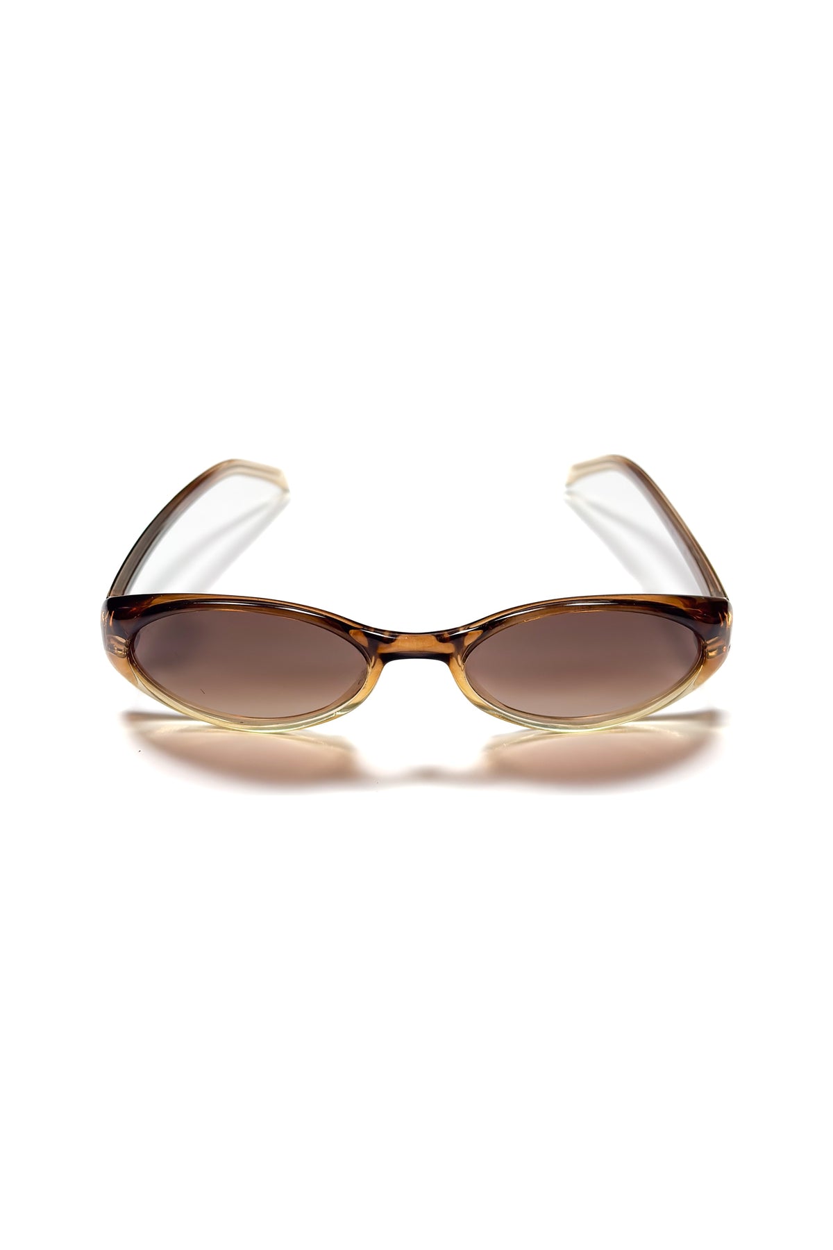 Gucci Brown Oval Sunglasses