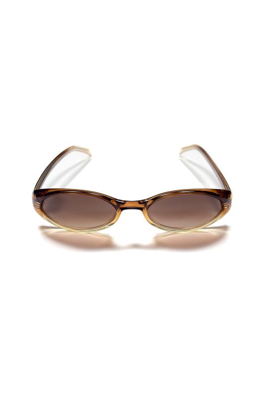 Gucci Brown Oval Sunglasses