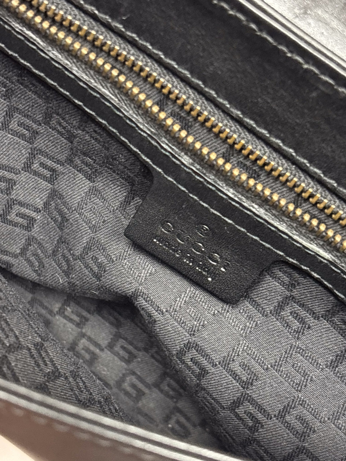 Gucci Black Leather Flap Shoulder Bag, view 4