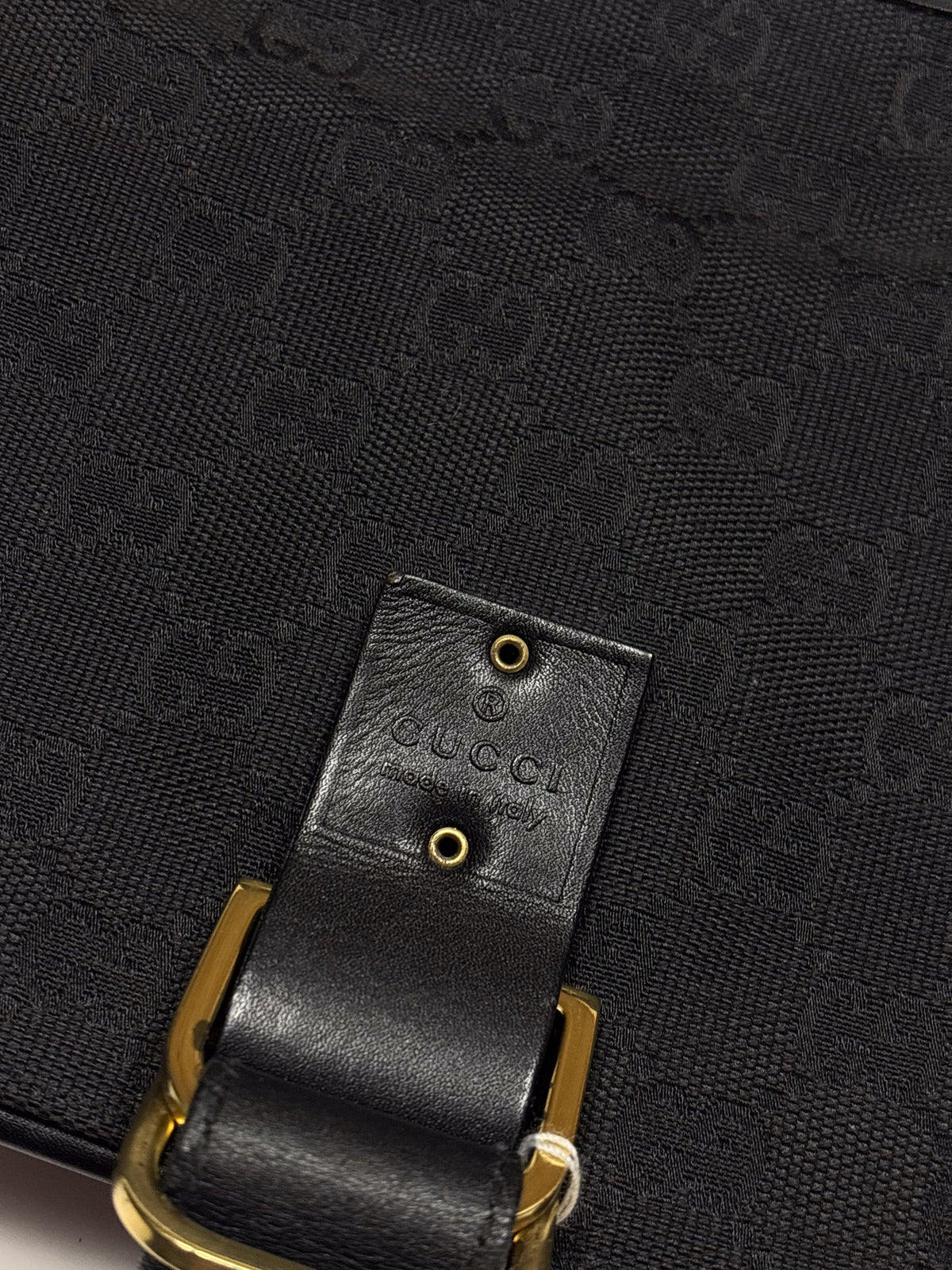Gucci GG Canvas Buckle Shoulder Bag, view 2