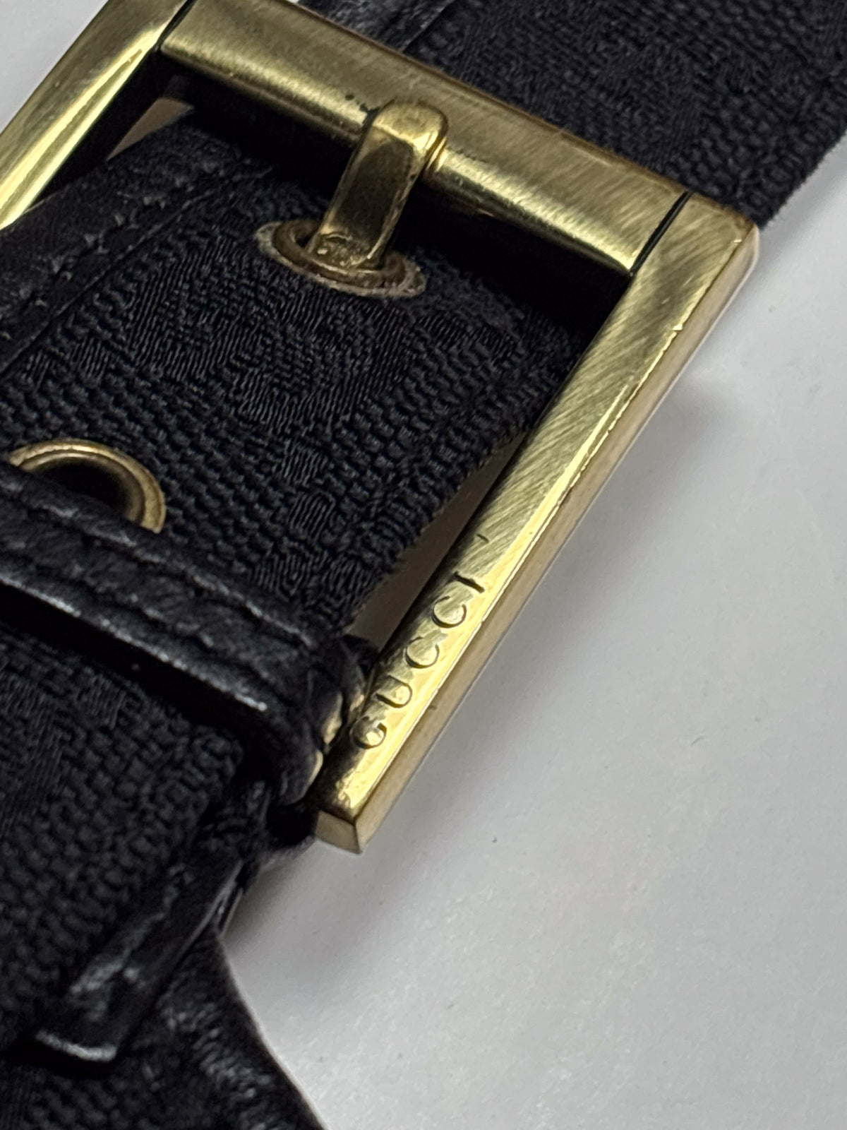 Gucci GG Canvas Buckle Shoulder Bag, view 4