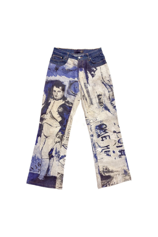 Just Cavalli Napoleon Print Denim Jeans