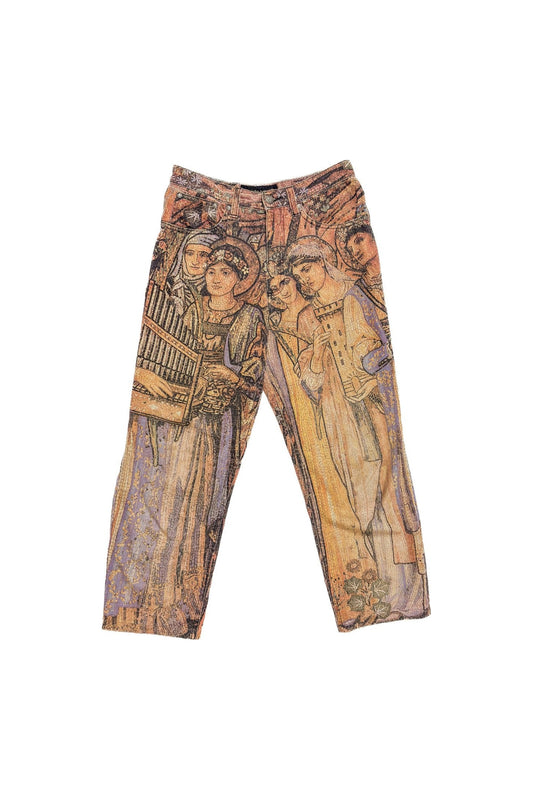Roberto Cavalli Tapestry Print Trousers